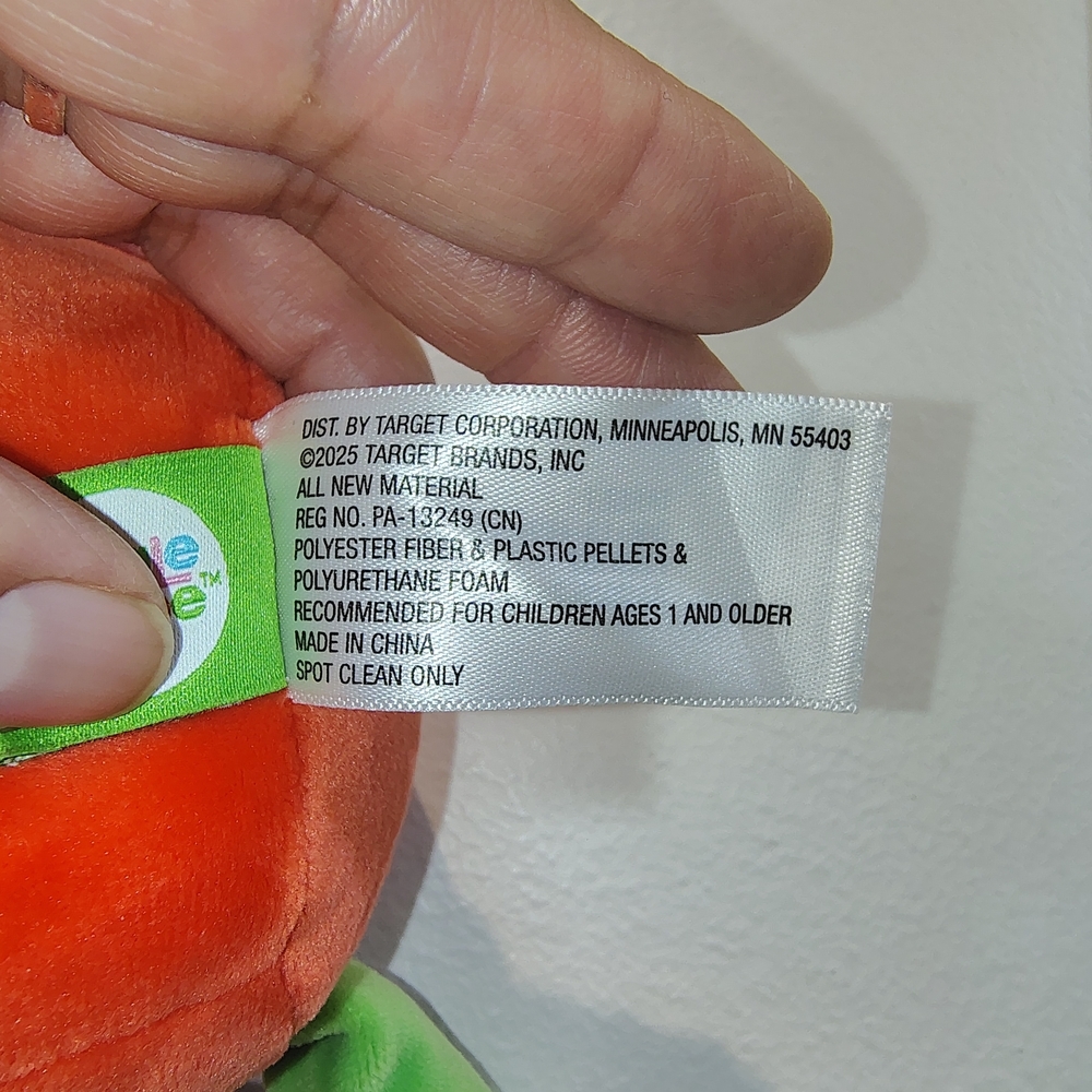 Plush Hot Sauce Bottle Toy - Orange & Green Cute Character - Picture 5 of 5